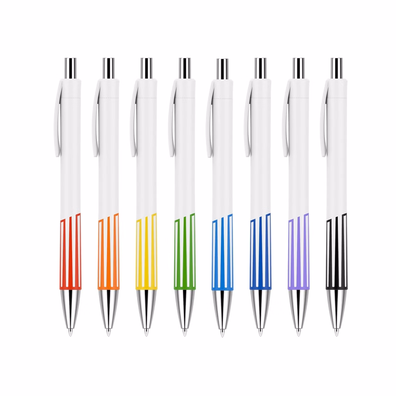 Rainbow Grip Pen - White
