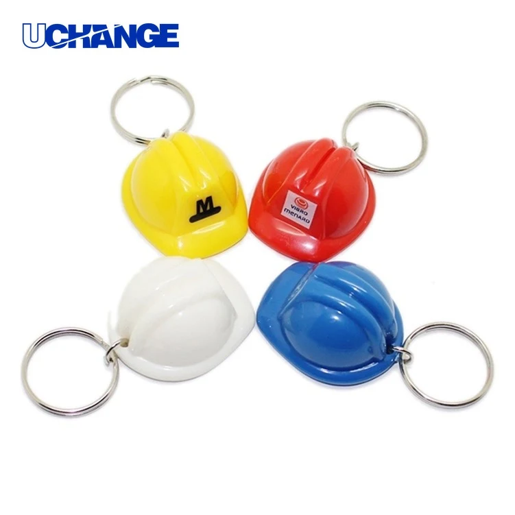 Helmet Shape Keychain Decorative Sports-Themed Pendant 1