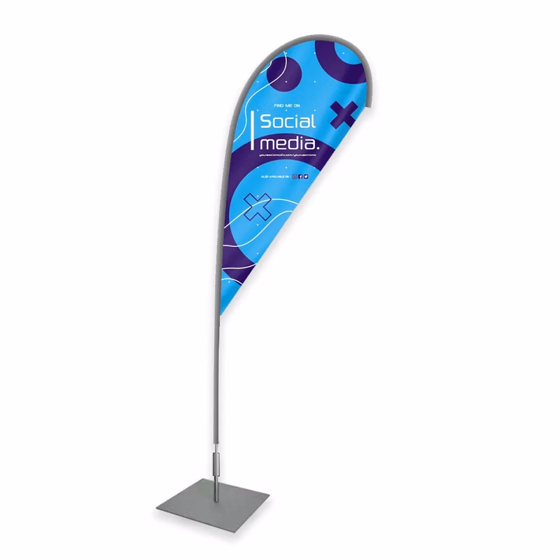 Custom Digital Printed Teardrop Flags 2.5' x 1.3'