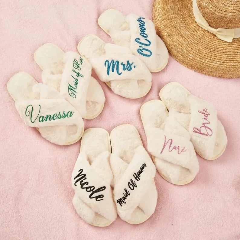 Custom Bridal Slippers 1