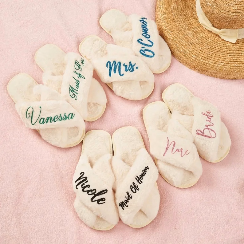 Custom Bridal Slippers