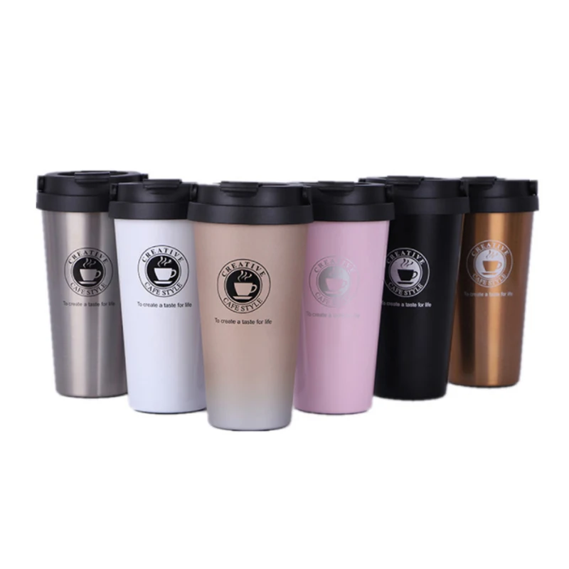 Custom Printed Travel Coffee Tumblers w/Handle 1