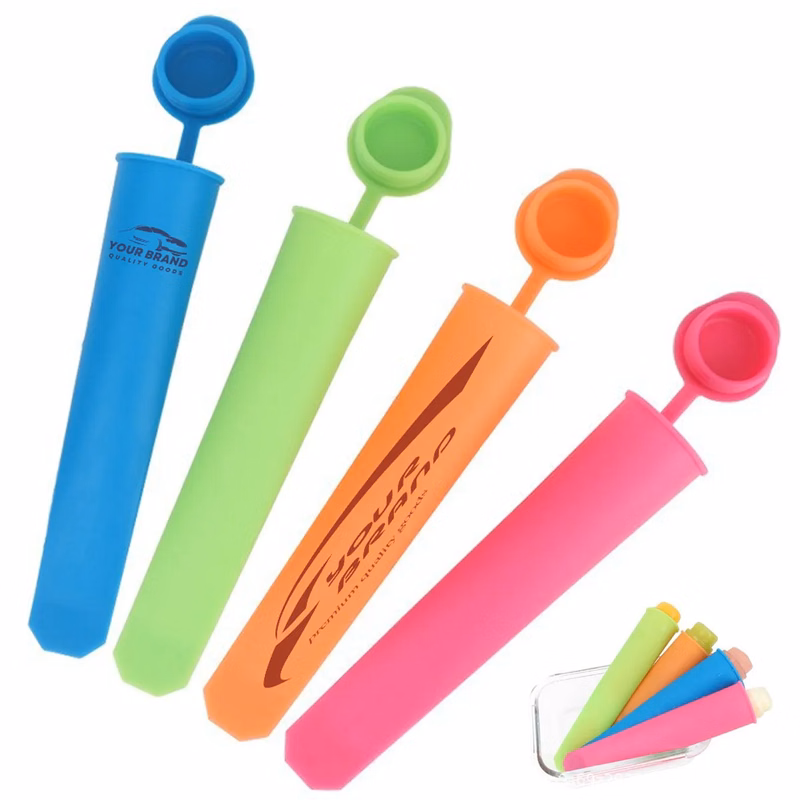 Silicone Ice Cream Pop Mold One-Piece Popsicle Maker Set