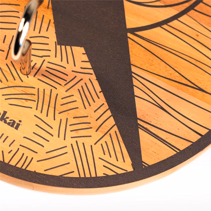 Elakai Hook and Ring Toss Game with Natural Wood Finish