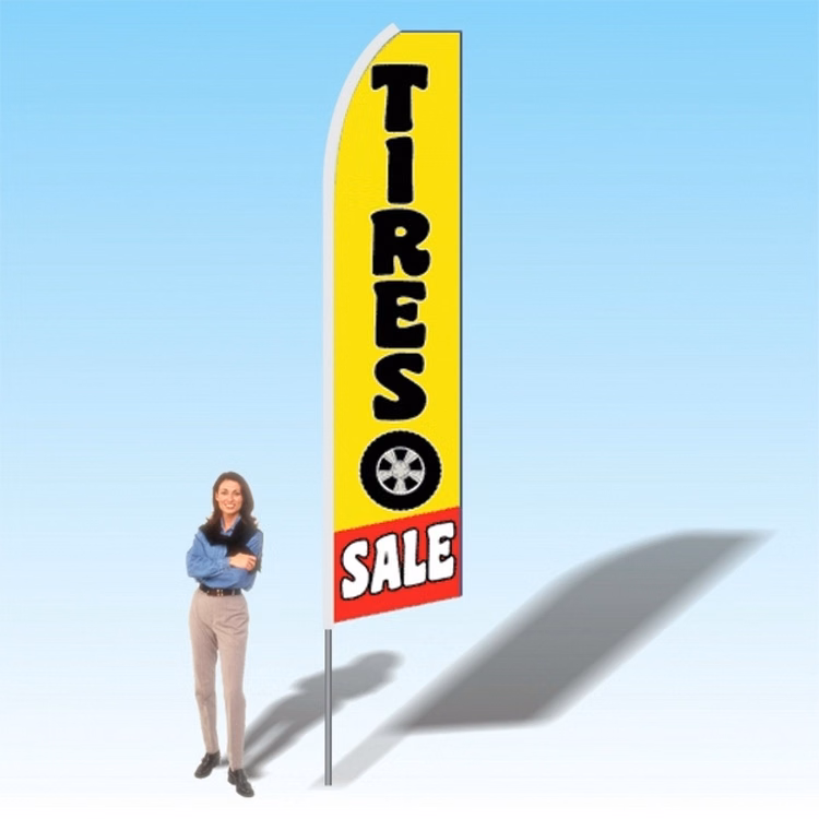 15FT Tires Sale Advertising Banner Flag