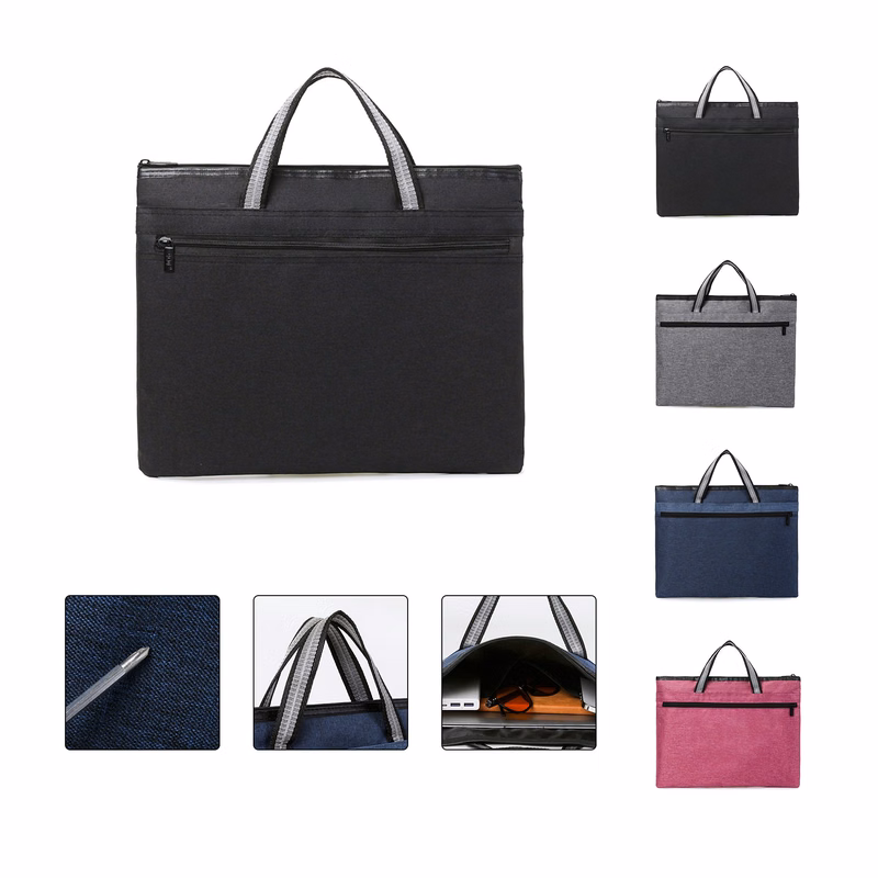 Simple Double Zipper Waterproof File Bag