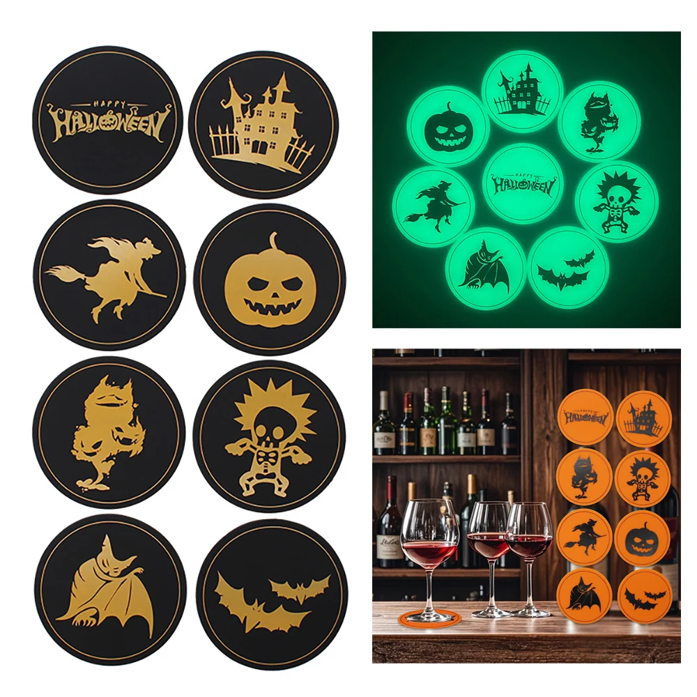 Halloween coasters luminous creative 1