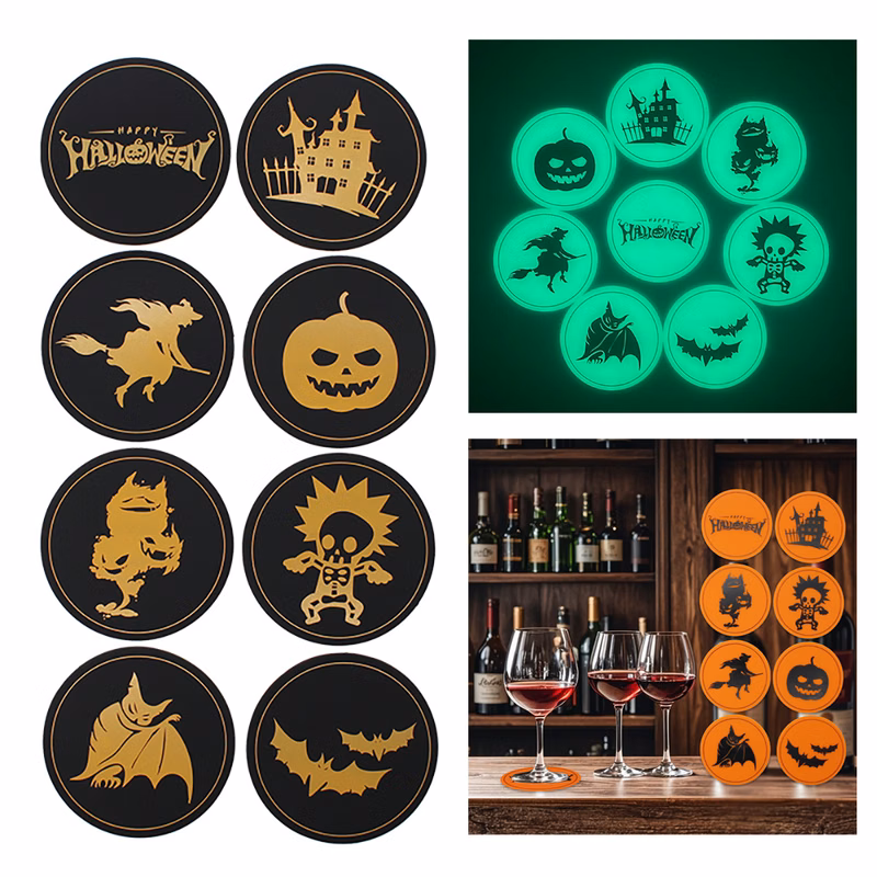 Halloween coasters luminous creative