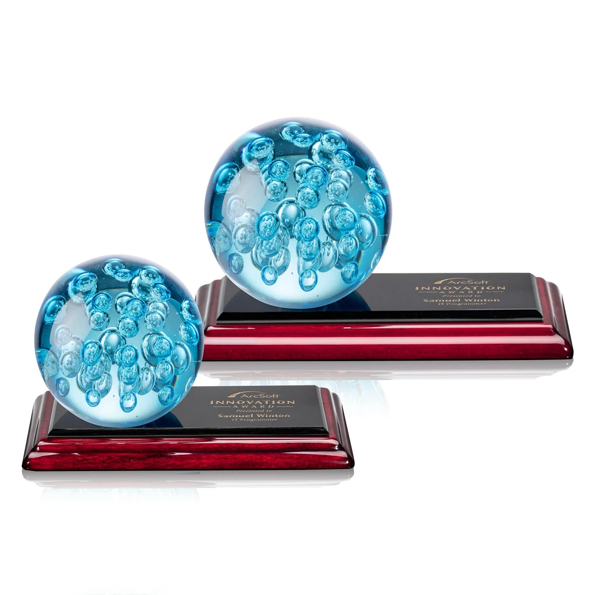 Addison Award on Rosewood Base 1