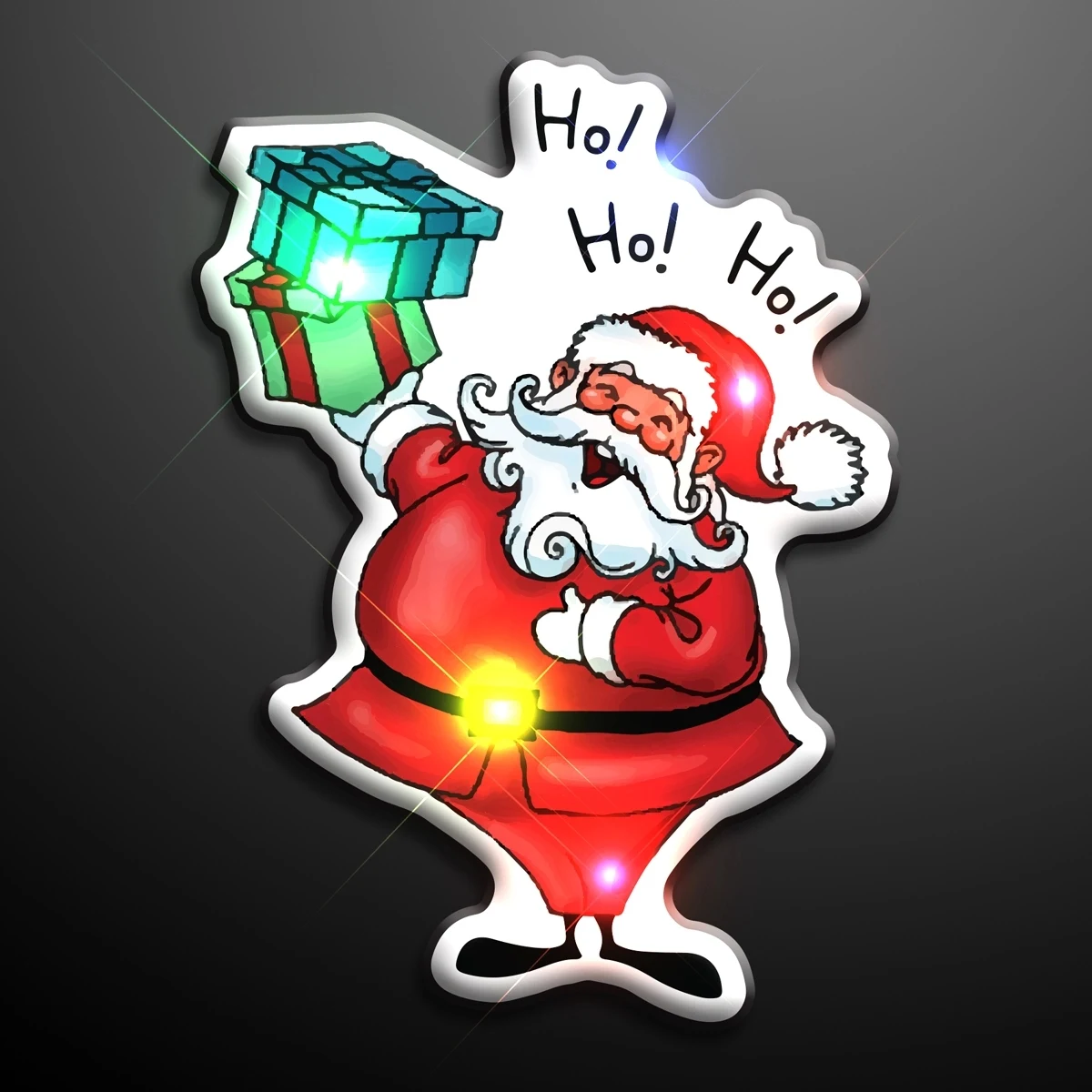 Santa Flashing Pins 1