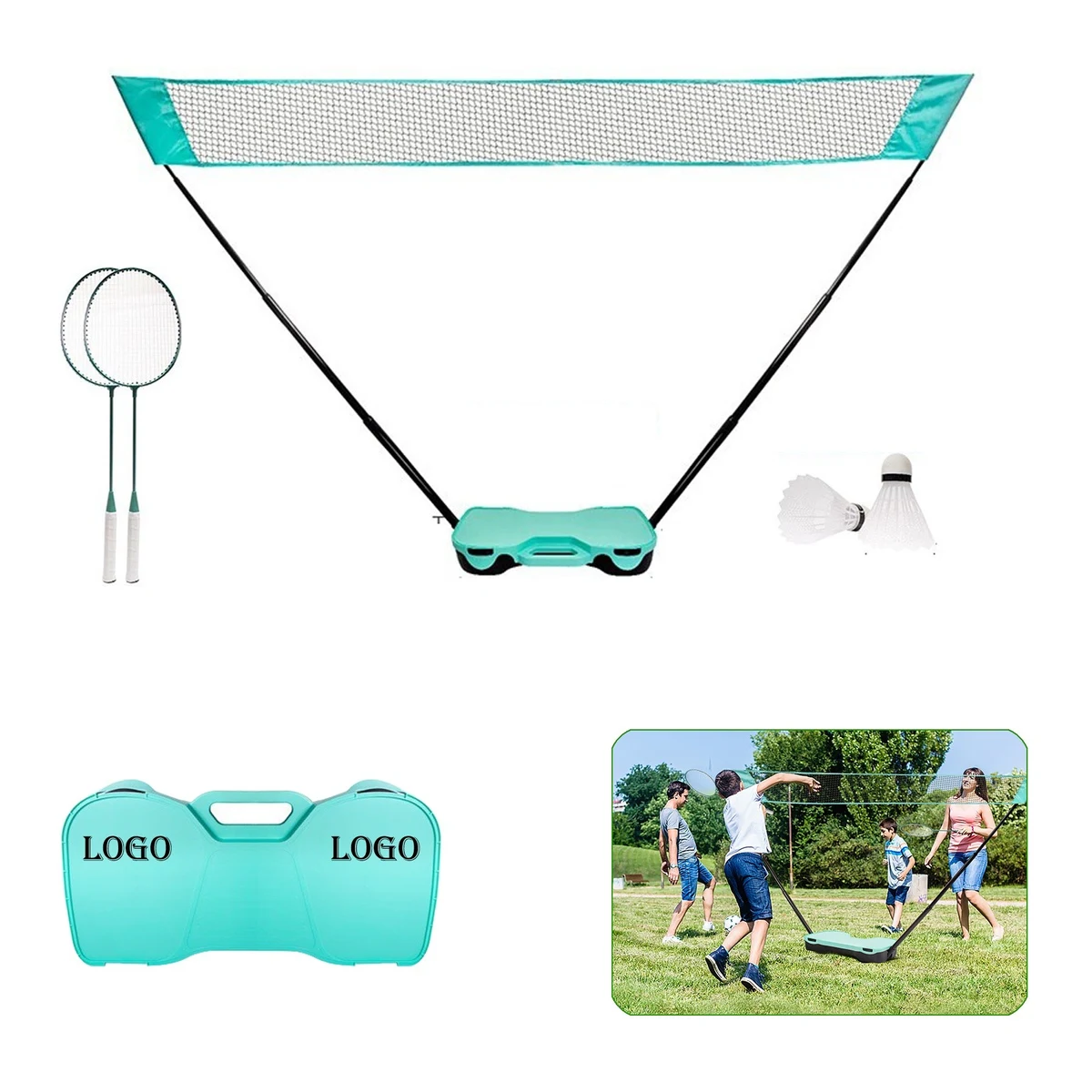 Portable Badminton Outdoor Set 1