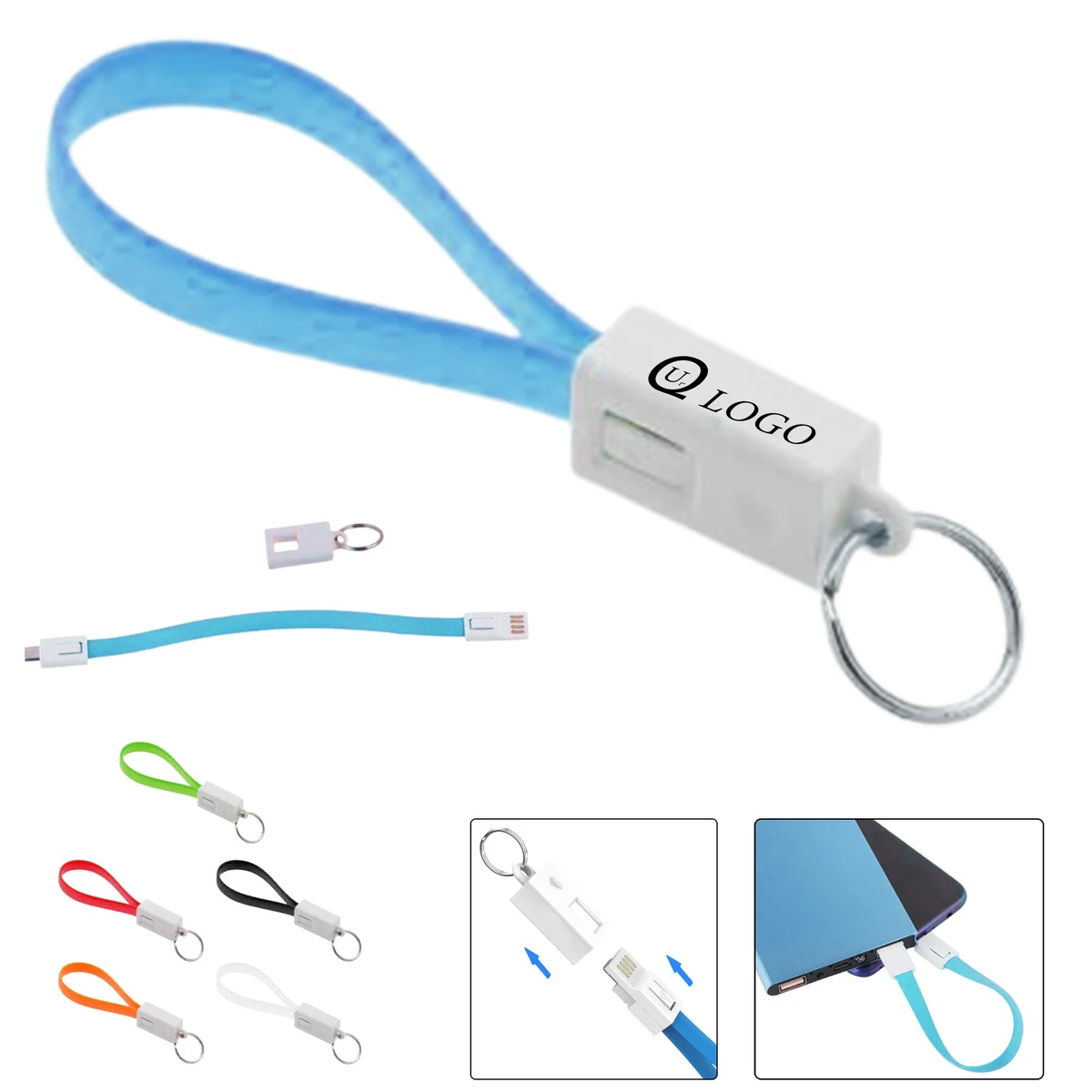 8.27 Inch Charging Cable Keychain 1