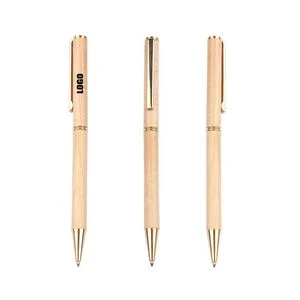 Business Maple Wooden Twist Writing Pen 1