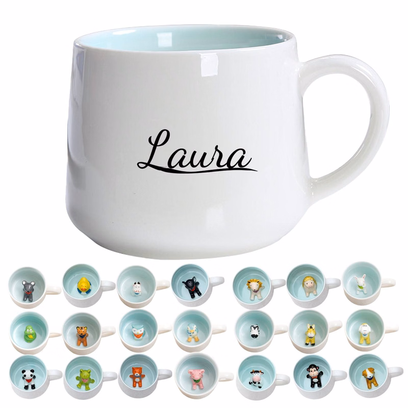 14oz 3D Animal Ceramic Mug