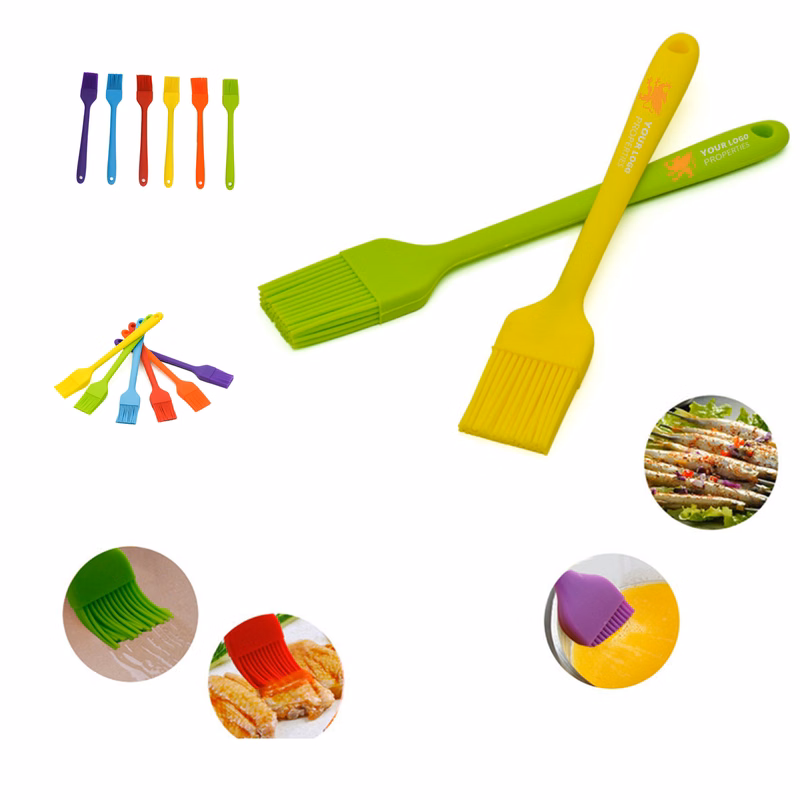MOQ 100 Heat-Resistant Silicone Cooking Brush for Marinades and Sauces