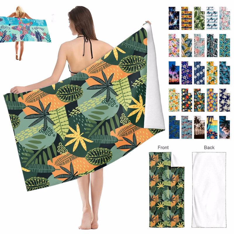 Custom Full Color Microfiber Beach Towel
