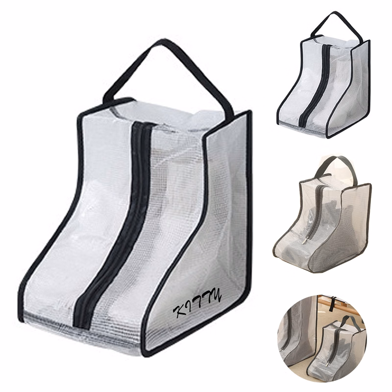Transparent PVC Dustproof Mesh Shoe Bag