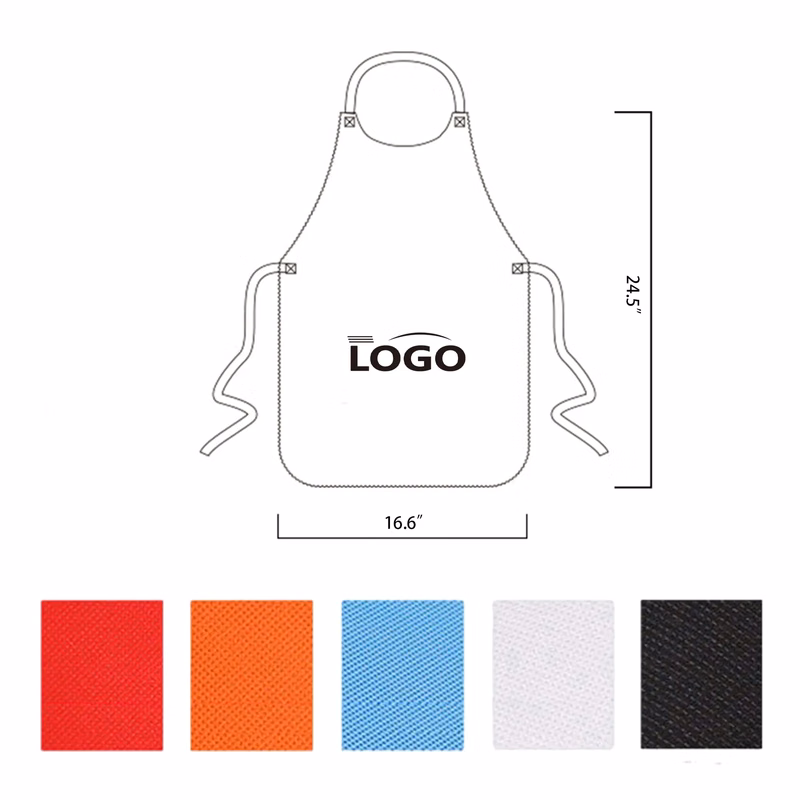 Disposable Oil And Waterproof Non-woven Apron MOQ 100PCS