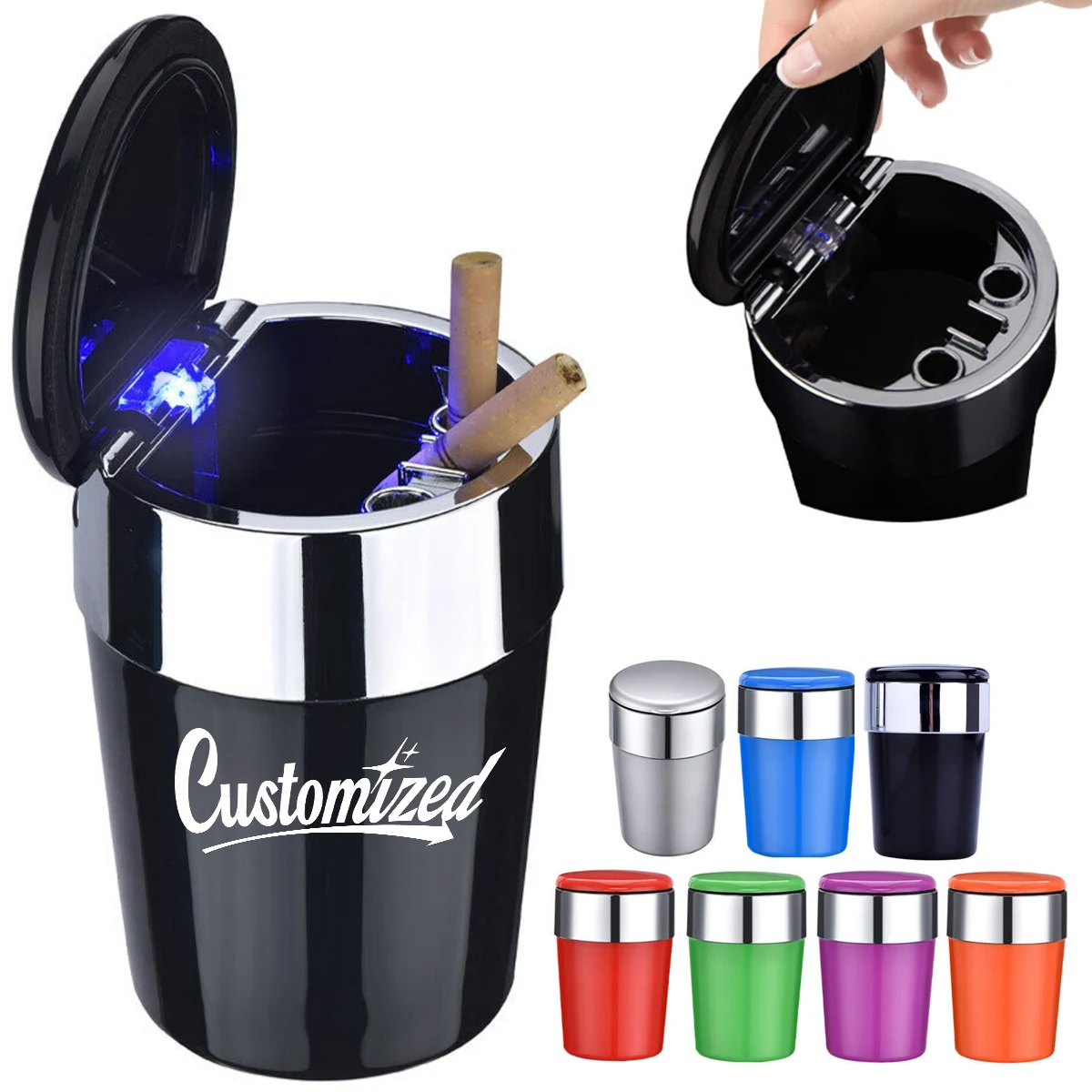 Car Ashtray with LED Light 1
