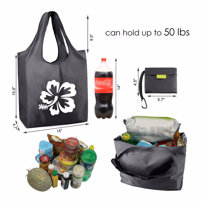 Folding Shopping Grocery Tote Bag