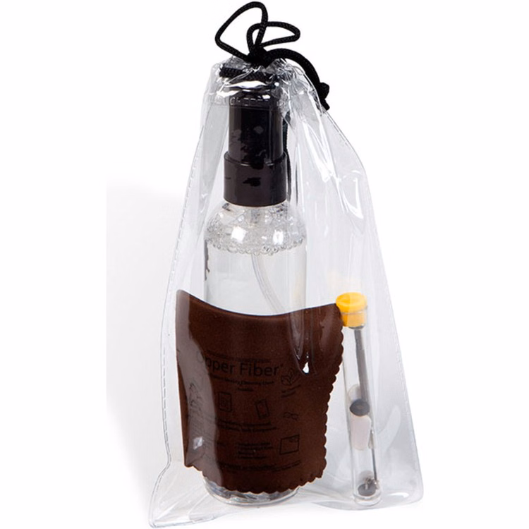 Ultra Opper Fiber Clear Cleaner Kit In Drawstring Bag (4 Fl. Oz. Bottle With Repair Kit)