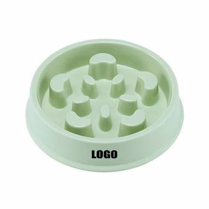 18cm Slow Eating Plastic Pet Bowl Food Tray