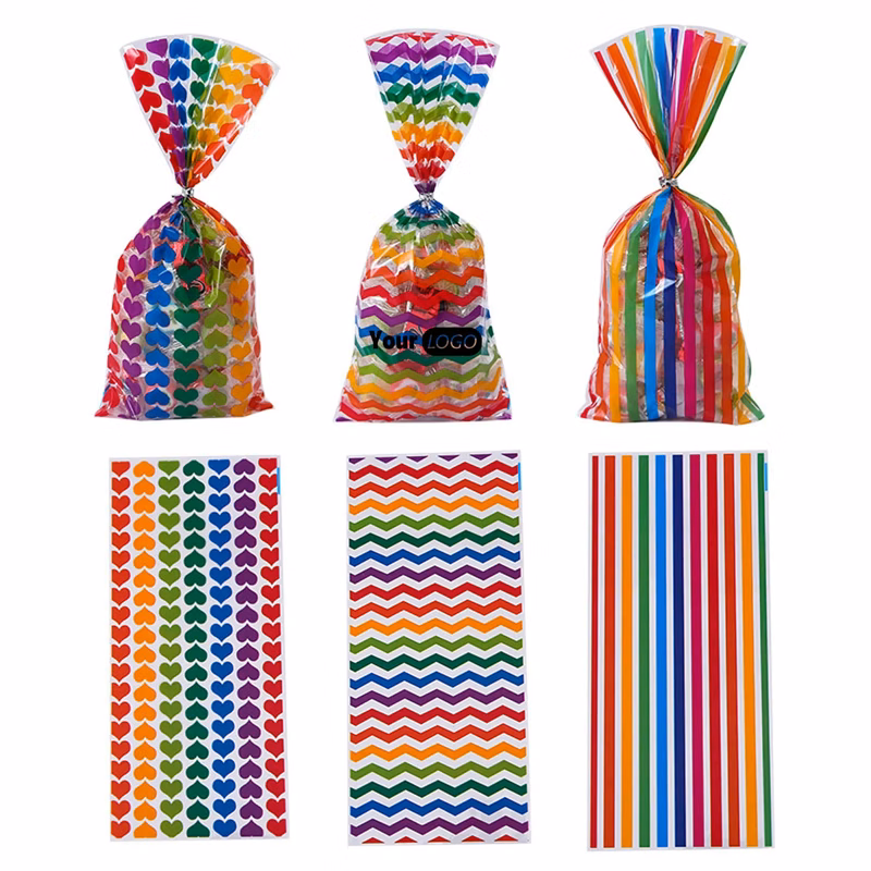 Rainbow Striped Packaging Bag