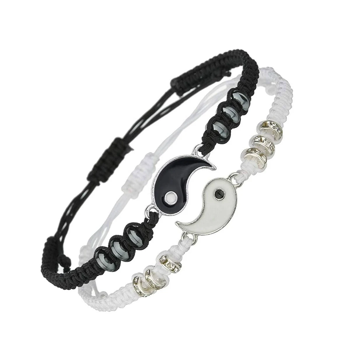 Best Friend Bracelets for 2 Matching Yin Yang 1