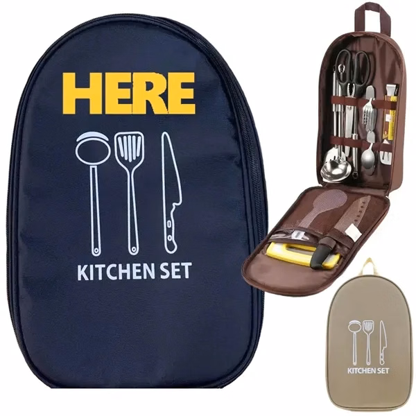 Camp Kitchen Organizer Cookware Storage Bag for Work, School and Travel
