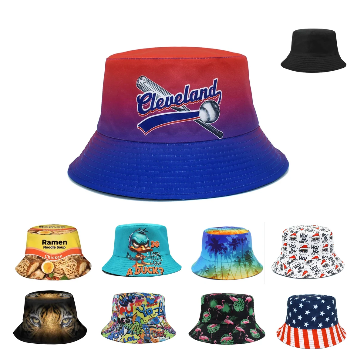 Custom Full Color Bucket Hat - Ocean 1