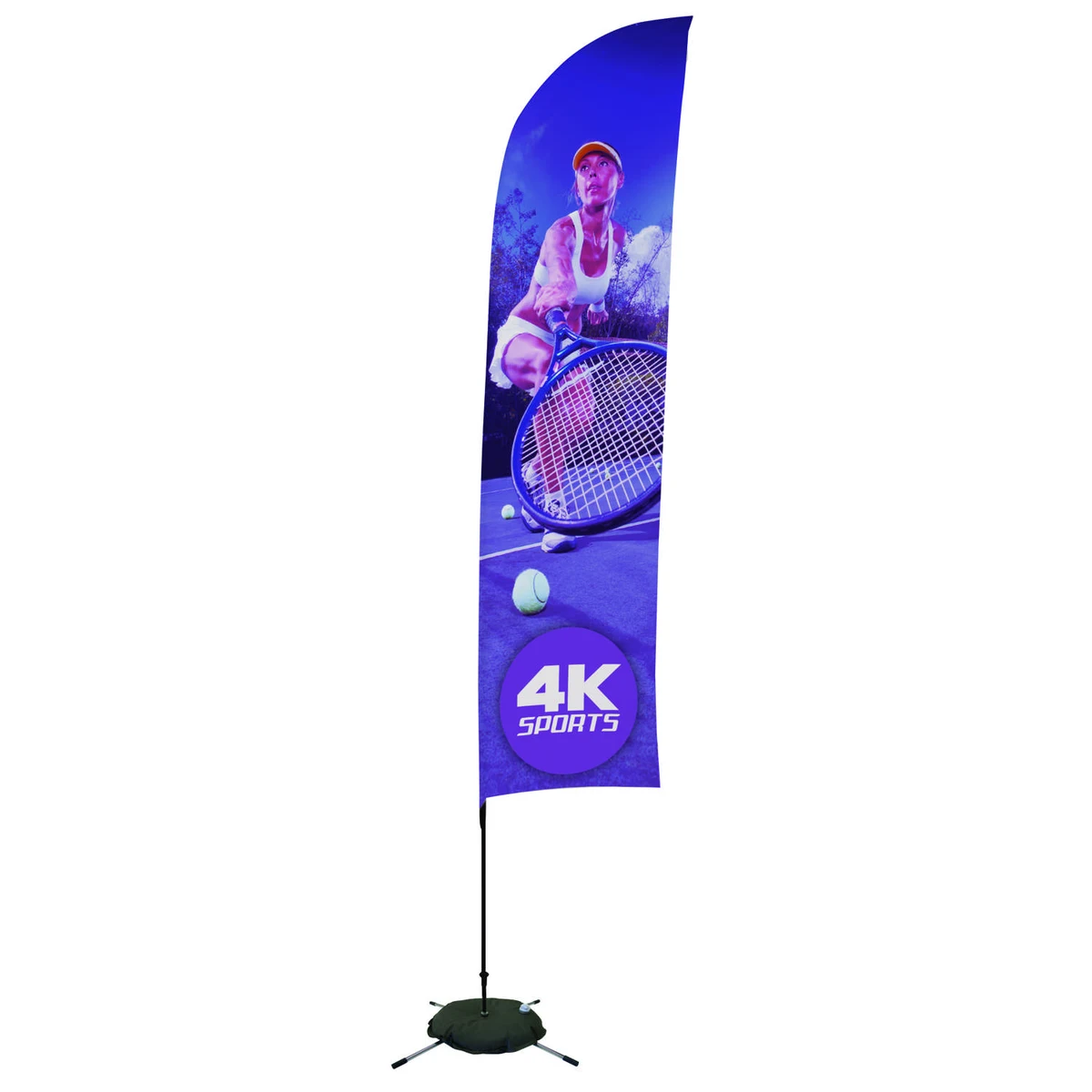 13' Streamline Blade Sail Sign Kit (Single-Sided with Scissor Base) 1