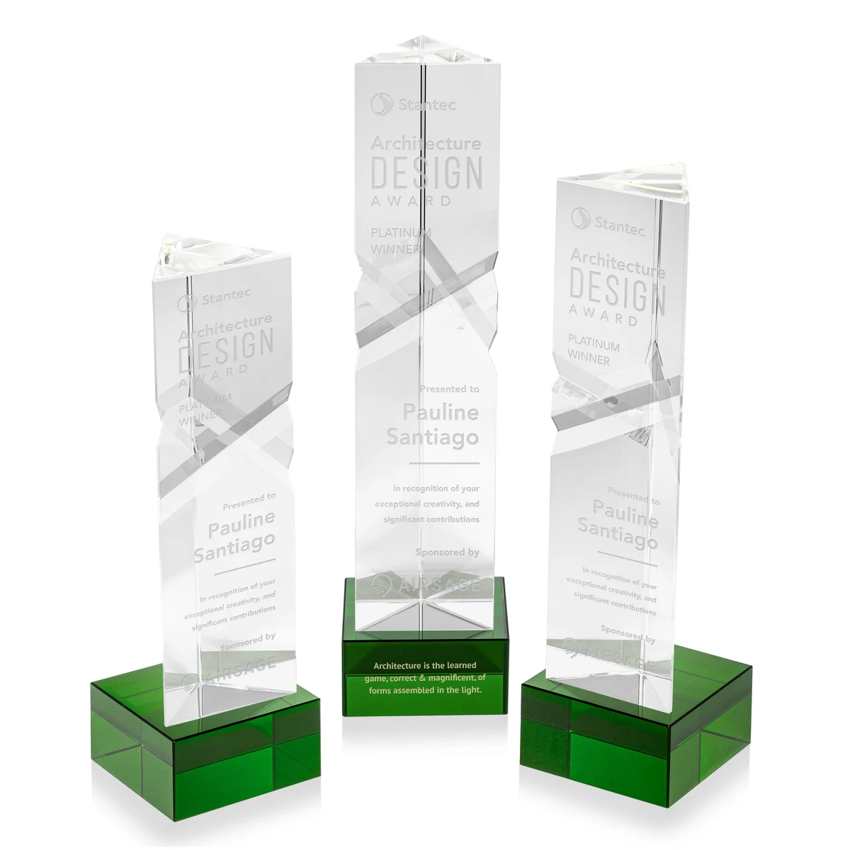 Oakham Award on Hancock Base - Green 1