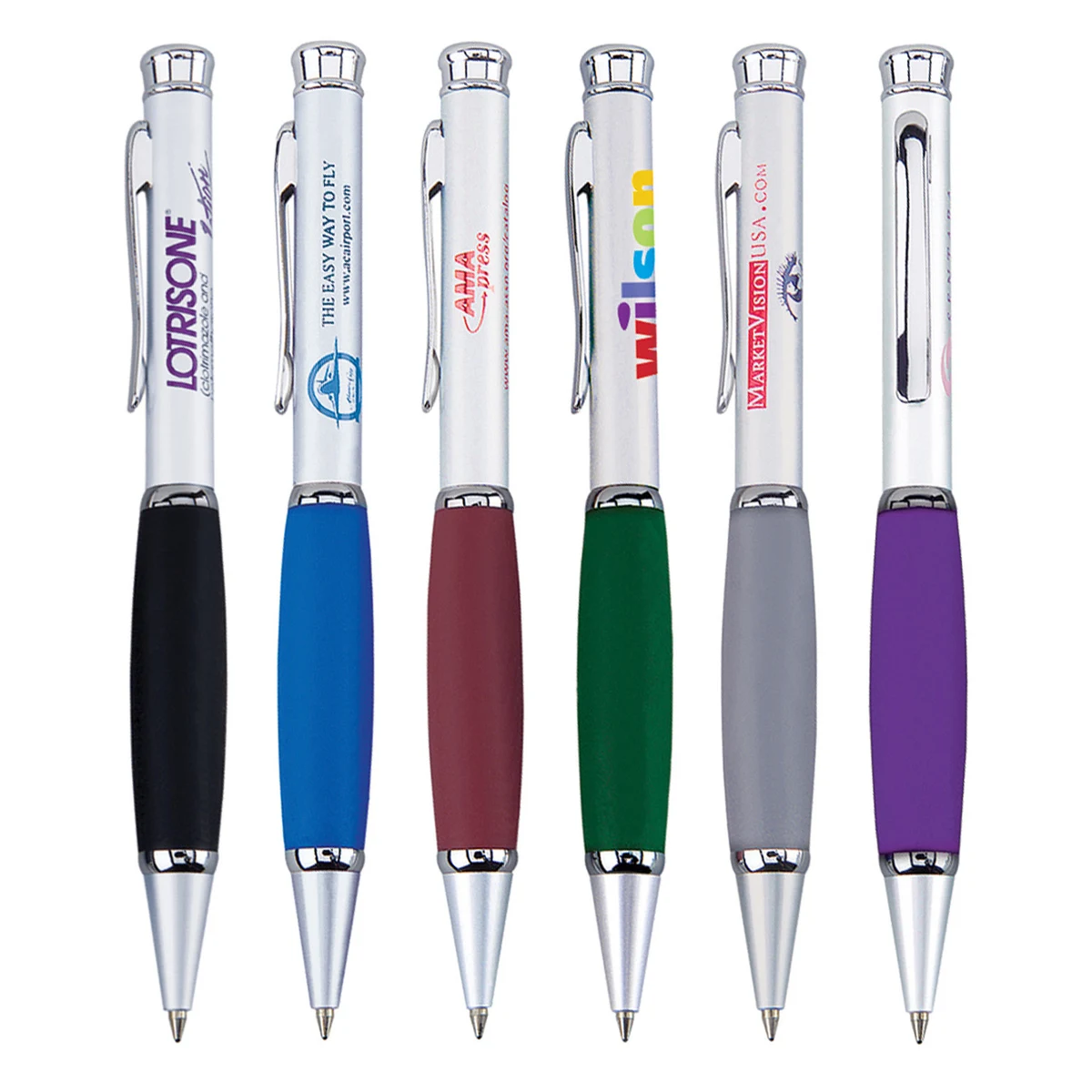 Trendsetter IV Silver Ballpoint Pen - Solid Colors 1