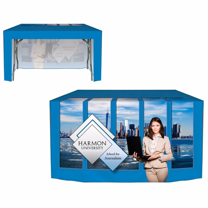 4' Customized Open Back Fitted Table Cover