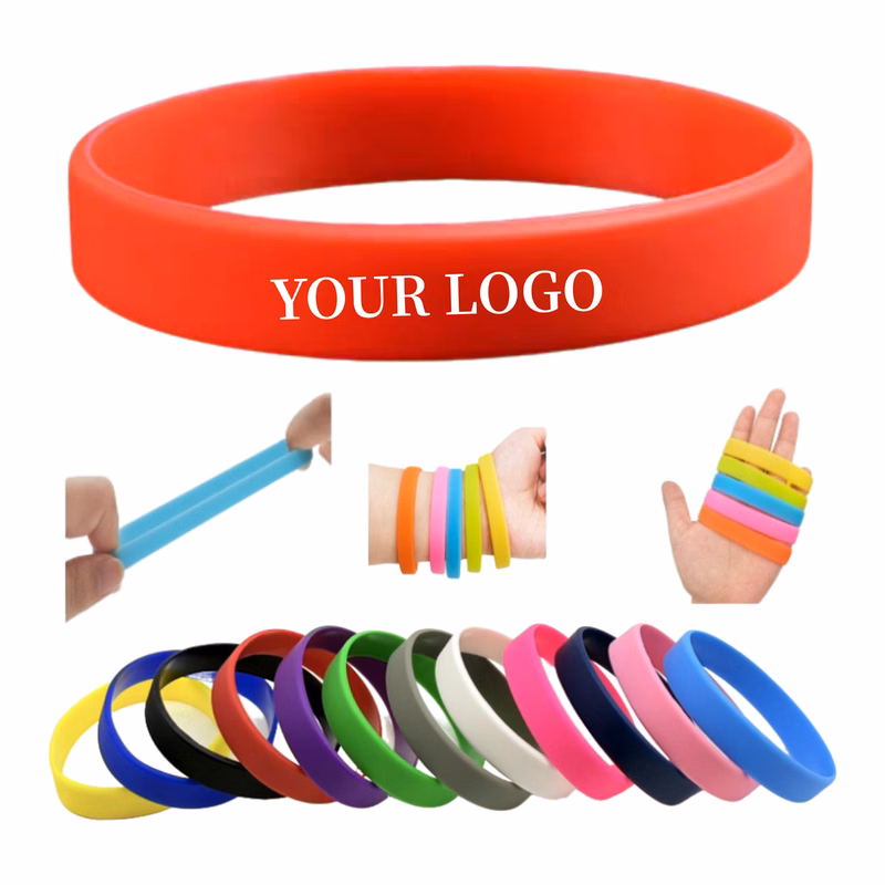 Smooth Silicone Wristband Team Event Souvenir