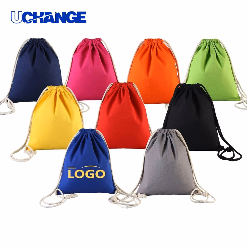Canvas Drawstring Bundle Pocket Bag