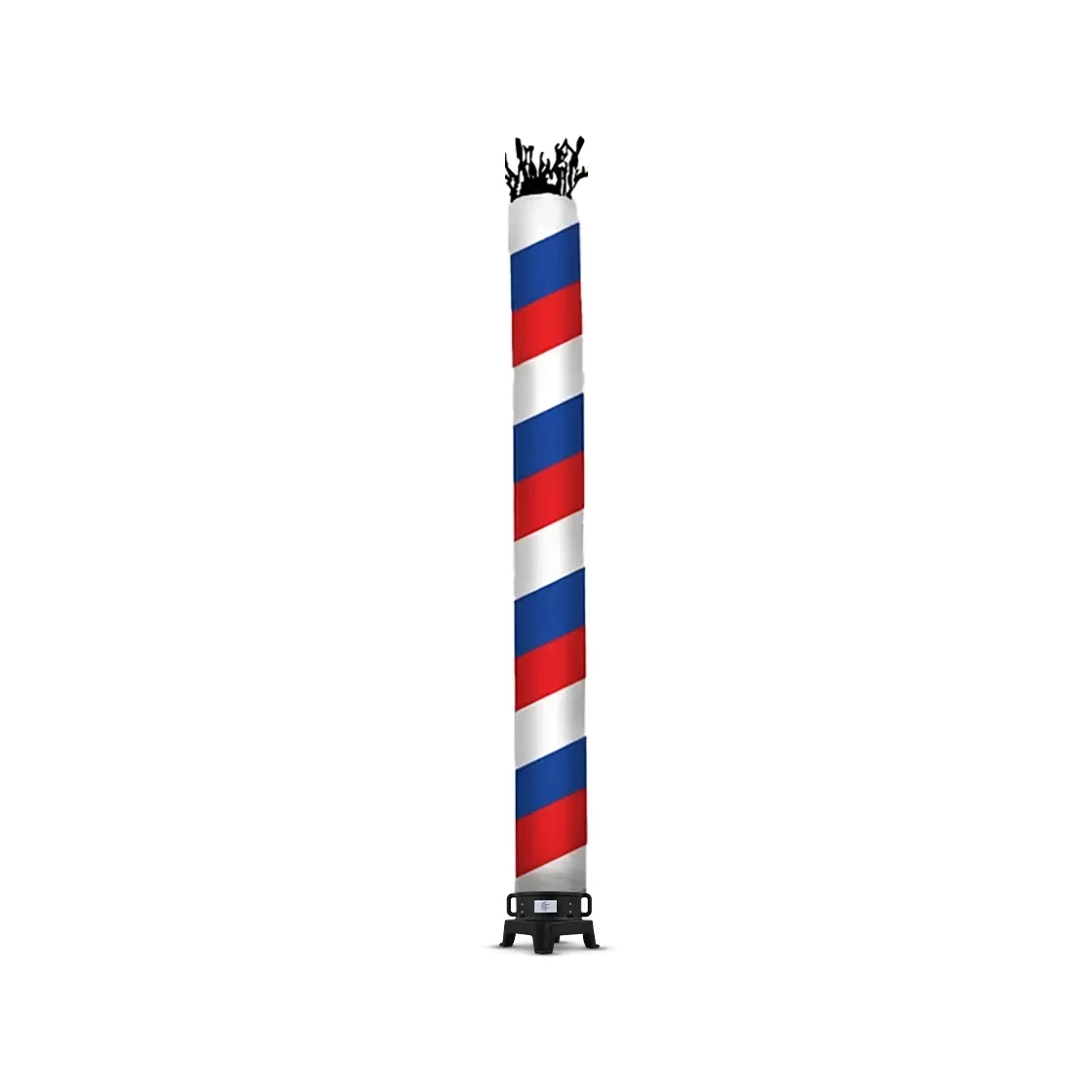 Barber Pole (Red, White, Blue) Tube with Blower 1
