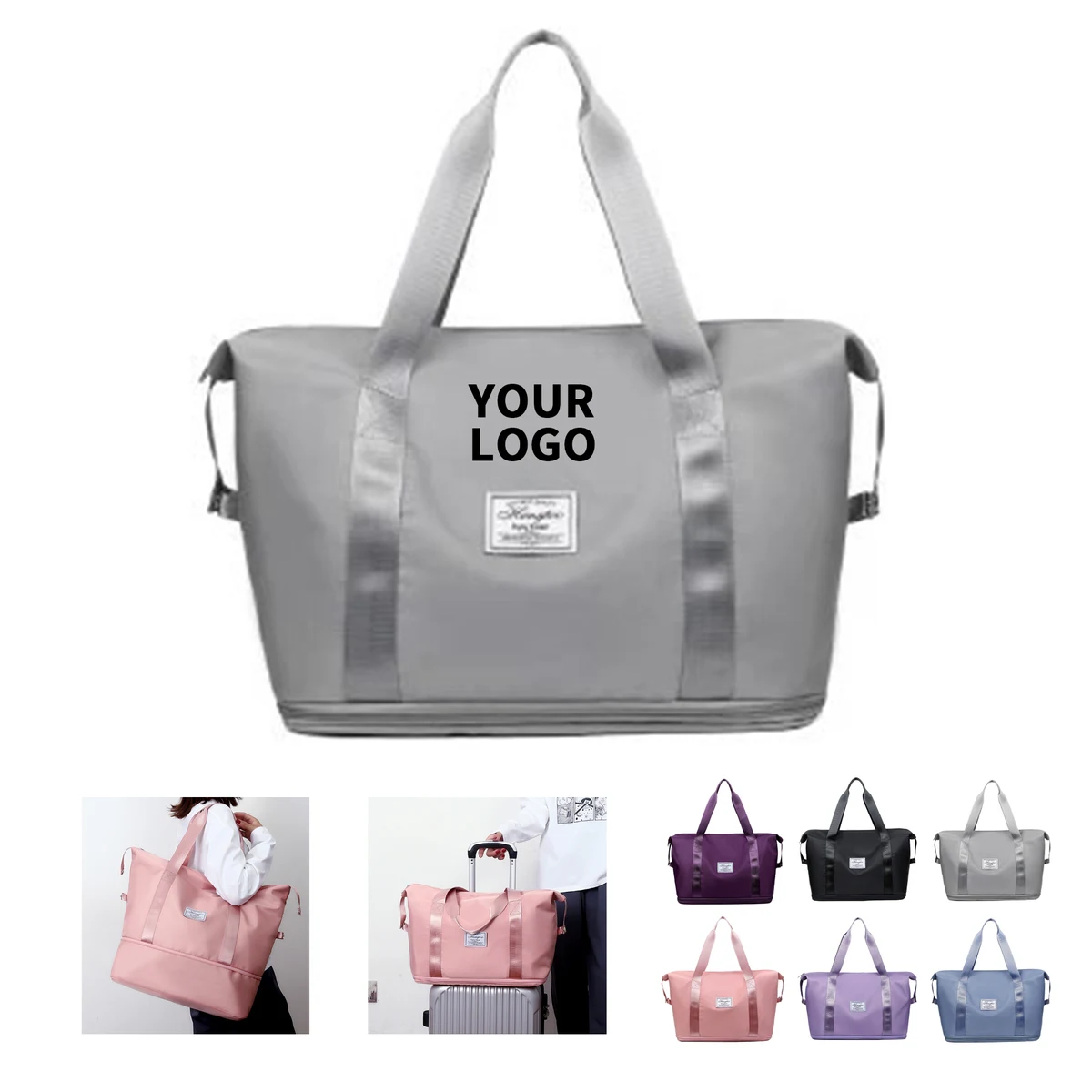 Expandable Weekender Duffel 16.1" Length X 15.7" Width X 8.3" Height 1