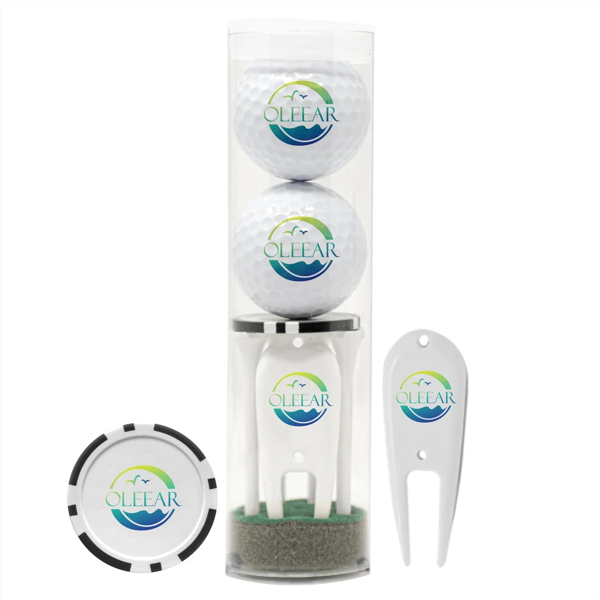Classic 2-Ball Par Pack with Tees, Tool & Poker Chip 1