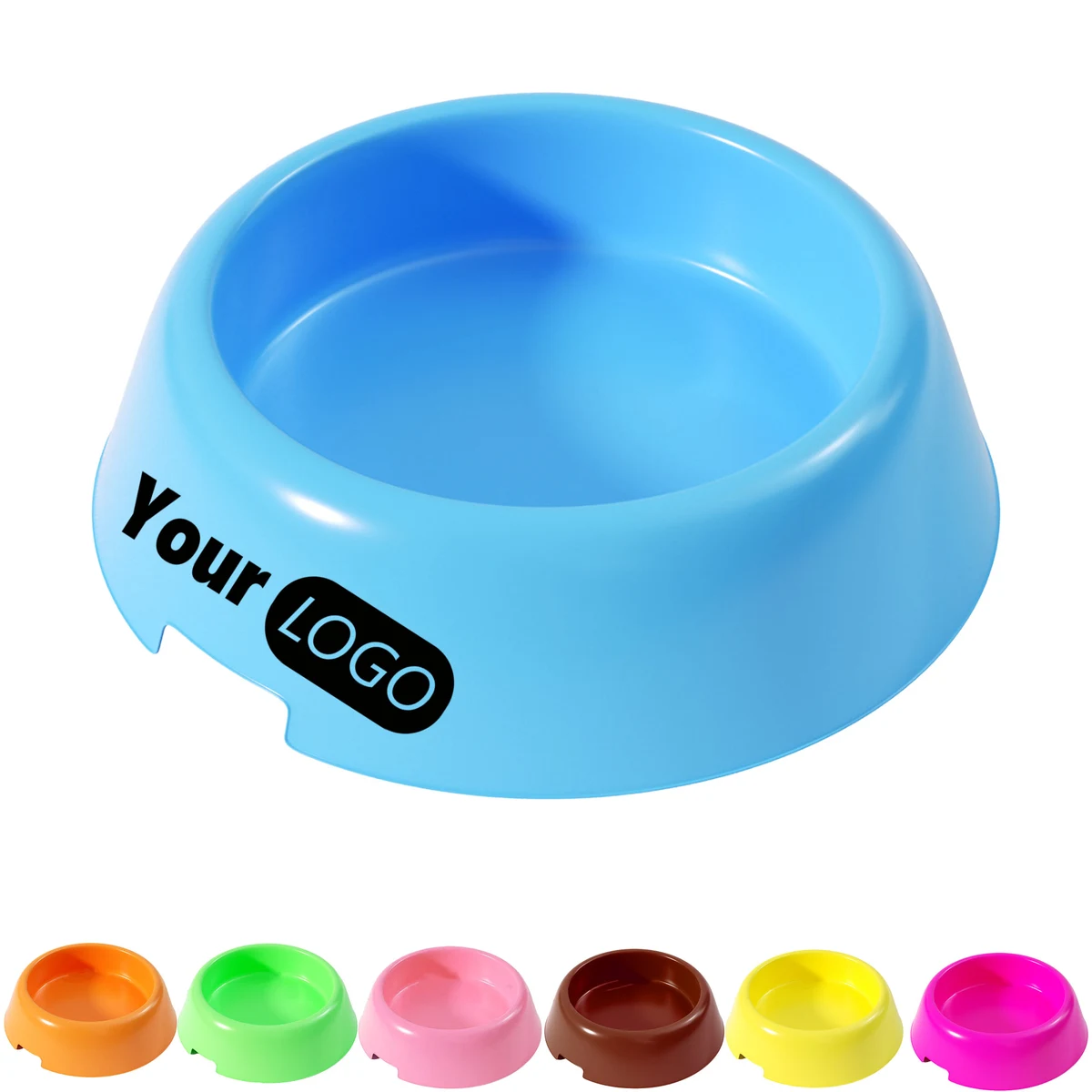 Colored Lightweight Plastic Pet Bowls 1