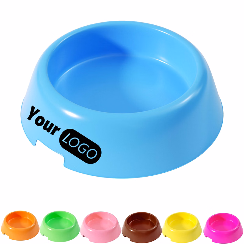 Colored Lightweight Plastic Pet Bowls