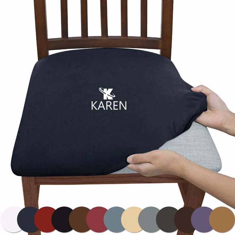 Olid Color Luxury Brushed Chair Covers
