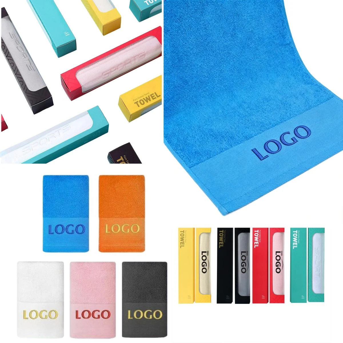 Premium Cotton Sports Towel Gift Set 1