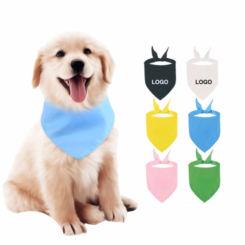 Cotton Dog Bandanas Triangle Scarf Towel