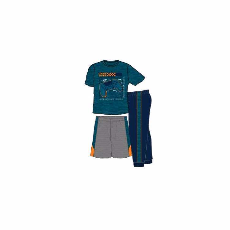 Boys' Activewear Set Red 3pc 4-7