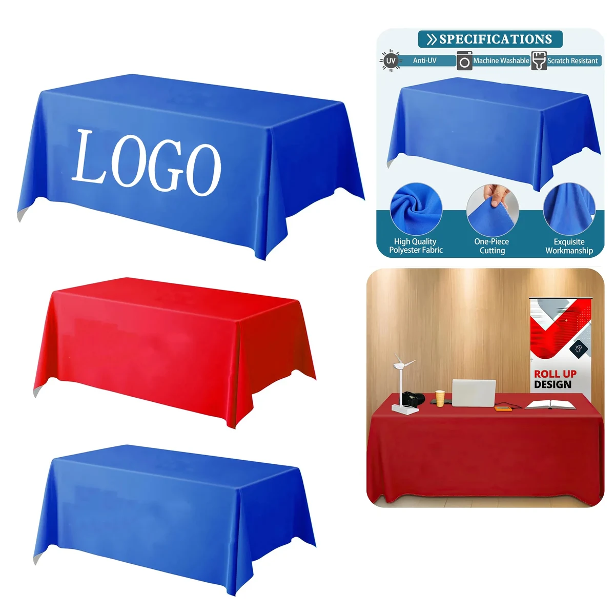 Customized Event Tablecloths 104" x 60" 1