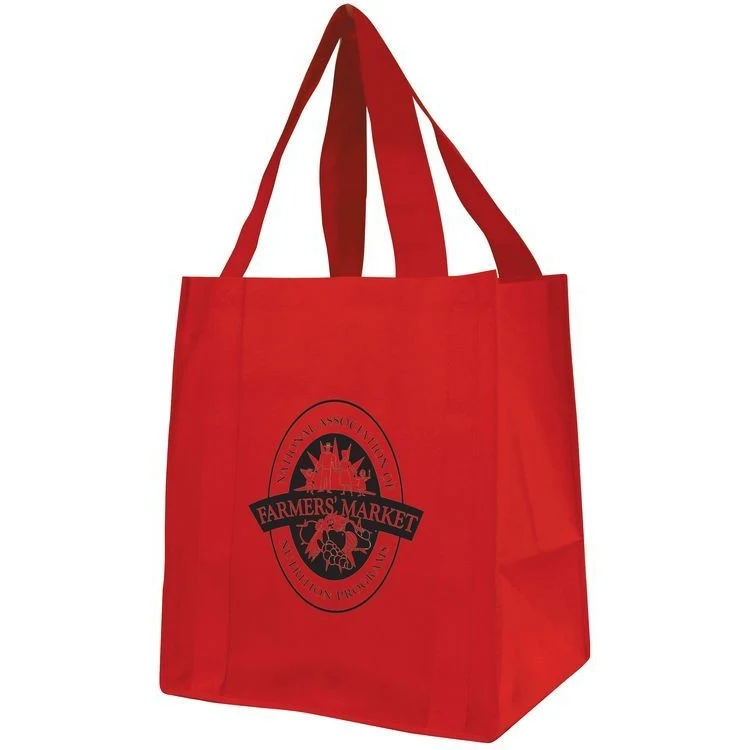 Jumbo Heavy Duty Non-Woven Grocery Tote (13"x15"x10") 1