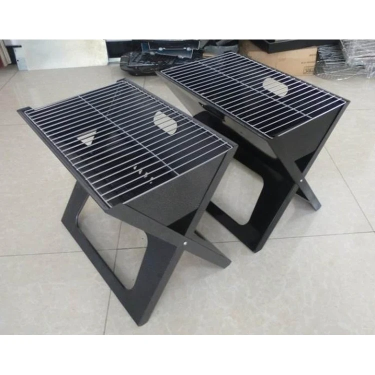 Iron Handhel Portable Outdoor X Shape Foldable Charcoal Barbecue Grill BBQ Grill 1