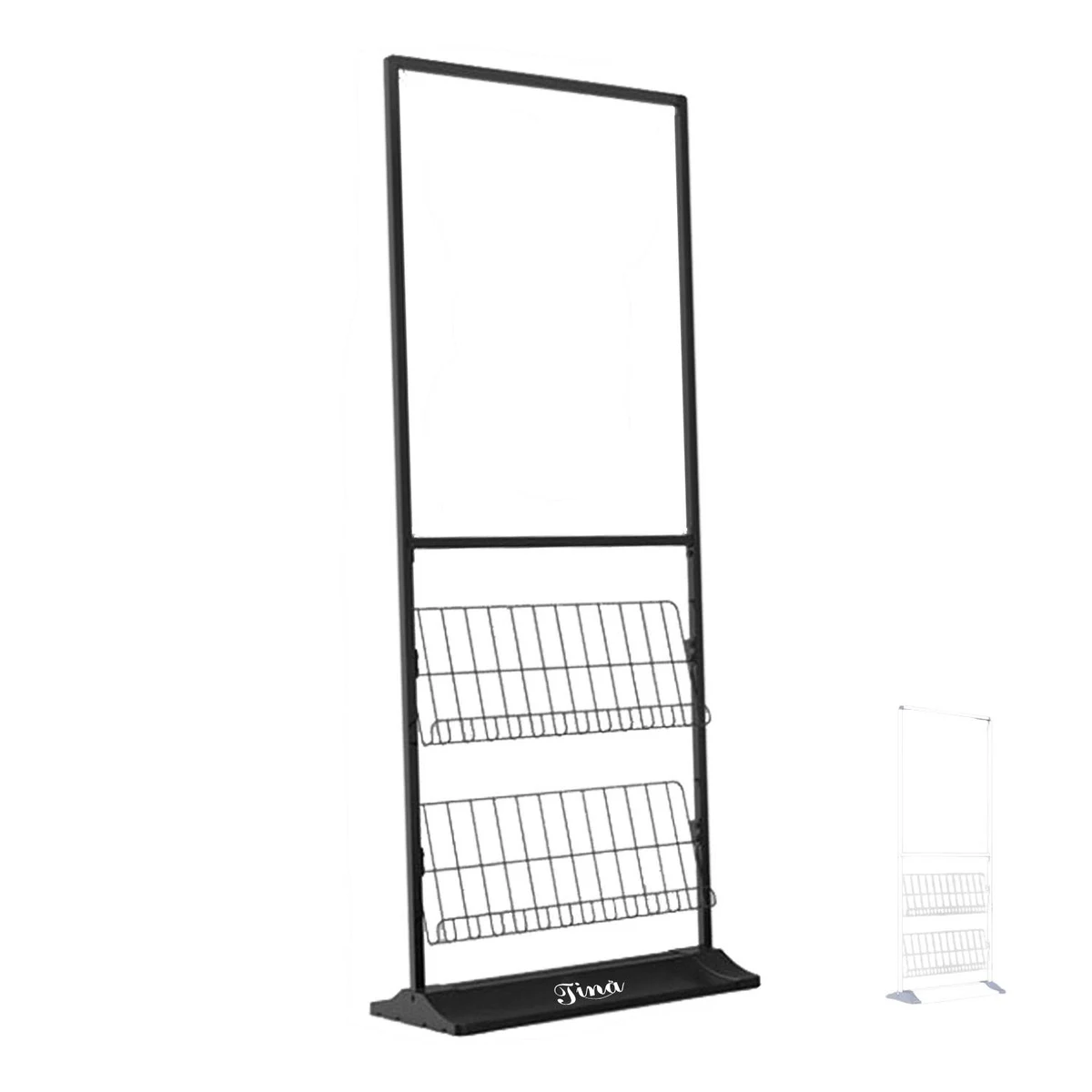 Floor Standing Brochure Display Rack Metal 1