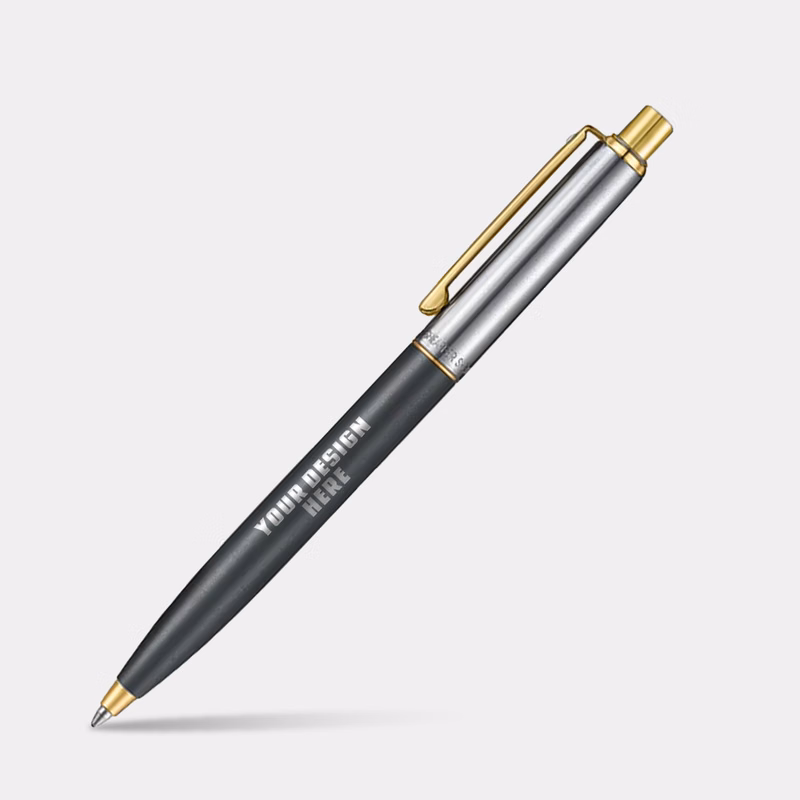 SHEAFFER® Sentinel Metal 334 Matte Black Gold Trim Executive Ballpoint Pen w/ Gift Box